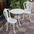 Balcony table and chair three-piece set cast aluminum outdoor table and  courtyard leisure table and chair combination