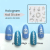 Ds1028 Laser Nail Sticker Note Pattern Cocoa Love Nail Stickers