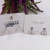 S925 silver needle earrings with color bow tie copper plated gold set with 4A zircon  fashion high quality accessories