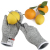 Grade 5 Hppe Cut Resistant Gloves Anti-Cutting Dipping Food Grade Slaughtering Kitchen Woodworking Garden Gloves