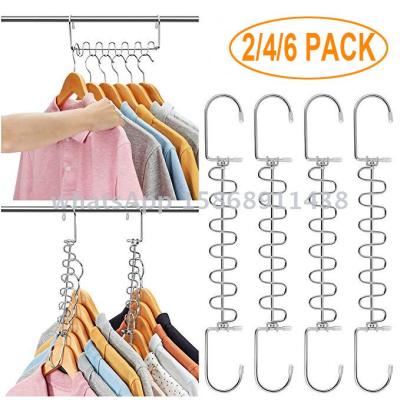 Slingifts Space Saving Metal Hangers Magic Hangers Metal Clothes Hangers Organizer Cascading Hangers Gain 80% More Space