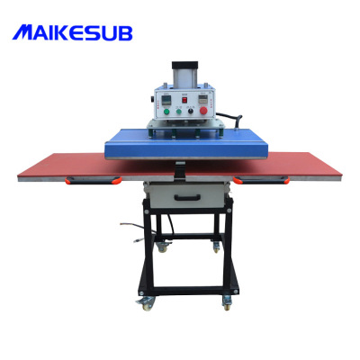 60 * 80 thermal transfer machine sliding double station pneumatic hot stamping machine t-shirts hot stamping machine