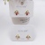 Spring S925 silver needle ear nail  copper plated genuine gold set 4A zircon simple fashion high quality accessories