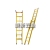 Fiberglass insulated climbing ladders telescopic ladders 5, 6, 8, 10, 12 m fire elevators for electrical purposes