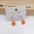  S925 silver needle simple color lacquer eardrop copper plated genuine gold set 4A zircon earring ornaments