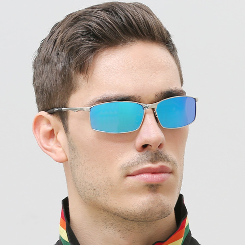 day and night polarized discolored sunglasses outdoor sports cycling glasses small frame metal men‘s sunglasses night vision goggles