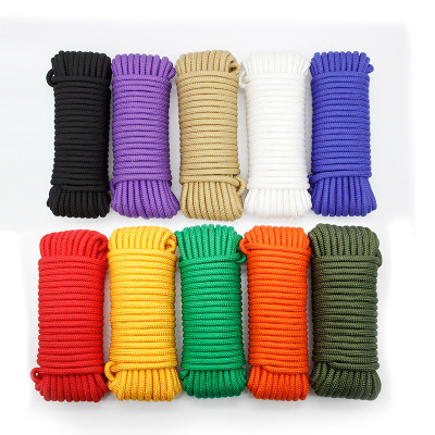 Nylon tie rope colorful drawString Outdoor Clothesline Manufacturers handmade umbrella Rope wholesale