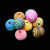 DIY accessories handmade beaded material ceramic thread bead round bead loose wool ball