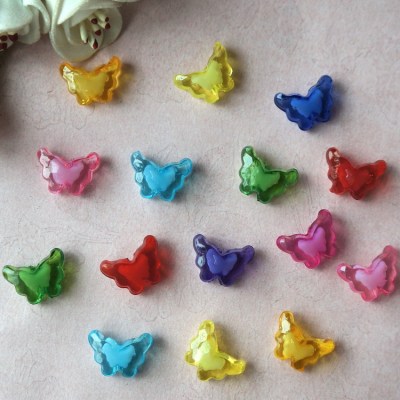 Manufacturing Direct 16MM Butterfly Beads Cut butterfly CHILDREN DIY beads Accessories