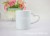 Heat transfer heart white cup advertising cup DIY photo cup wholesale love-shaped coated mug mug mark ceramic cup