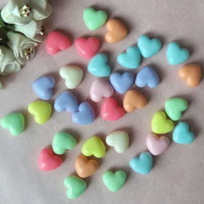 DIY beaded jewelry Accessories Materials with 16mm Spring Peach Heart