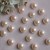 Factory Direct Sales 8-10mm Plastic Semicircle Imitation Pearl ABS Color Single-Sided Beads DIY Manicure Fittings Material