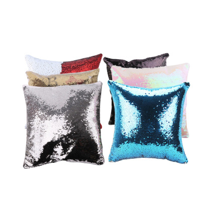 Heat transfer printing sequins holding pillow color magic holding pillow diy Heat transfer printing blank cushion for leaning on holding cover photo customization