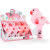 Flamingo SQ hand pressed fan eco-friendly portable student hand-held fan kids mini fan promotional gift