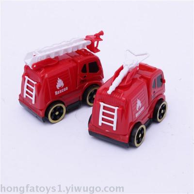 Inertial alloy engineering truck crane, the fire truck sound and light the children 's intelligence car toy car model set