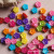 Manufacturing Direct 9mm color Acrylic Plum Beads straight Hole Flowers DIY Children's puzzle Beaded Accessories