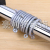 Norse Wind brief Introduction Silver Roman Rod Curtain Rod Single rod Wall top mounted Perforated alloy Curtain track
