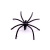 A new plastic replica of A black spider toy mocks an April fool's Halloween toy