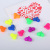 Acrylic Factory Direct selling loose bead material through hole love hair Accessories Hair ring Beads DIY beaded materials Accessories