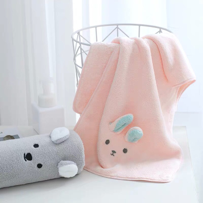 Gift towel coral 3-dimensional modeling bear rabbit ears absorbent towel 