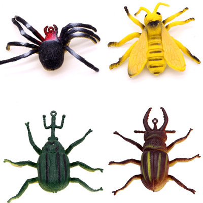 2016 new product launch simulation insect animal model toy plastic simulation static animal model set