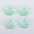 Manufacturers direct transparent acrylic small cabbage leaf 20 mm green hanging hole, the leaf DIY beaded jewelry accessories