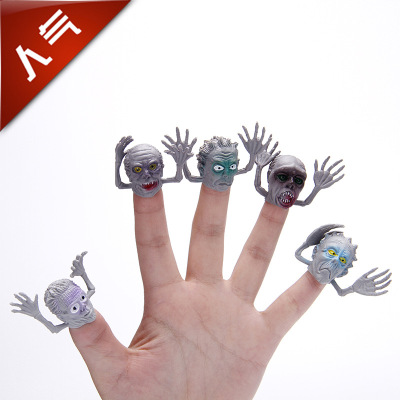 PVC Halloween products ghost head fingertip children's toy models 6 yl-025
