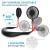 Slingifts Hand Free Mini USB Fan Rechargeable Portable Headphone Design Wearable Neckband Fan for Sports Office Outdoor 