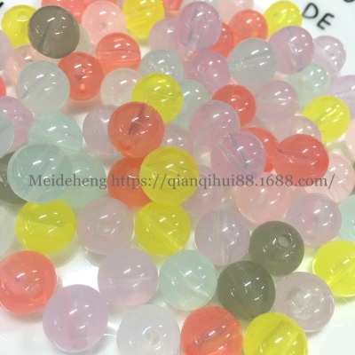 Manufacturing Direct Jelly Beads Mixed color Transparent beads beating beaded materials Accessories
