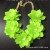 Matte enrolled petals acrylic 17 * 24 mm leaf translucent color hanging petals accessories wholesale