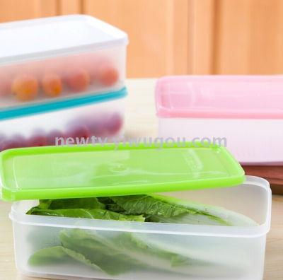 Can be stacked with rectangular refrigerator moisture crisper