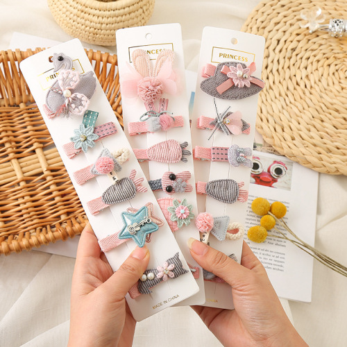 Xianjun Hot Sale Instagram Mesh Red Sun Series Cartoon Cute Girl Headdress Clip Barrettes BB Clip Bang Clip Accessories