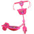 New stickers princess/car/spiderman/Mickey Mouse kids three wheel high rice scooter with lights and music