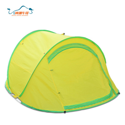 Factory Direct Supply Double Available Yellow Tent Breathable Anti-Mosquito Double Door Quickly Open Boat-Type Tent Wholesale