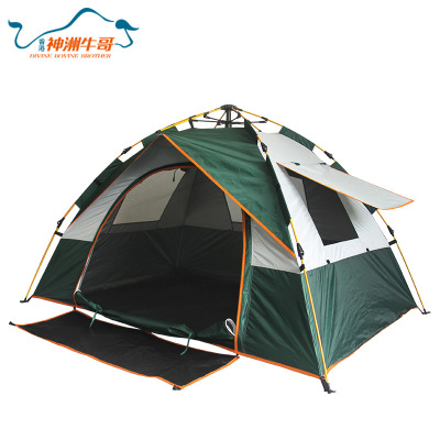 Outdoor Tent Four Automatic Quickly Open Outdoor Tent One Door Three Windows Camping Tent Customizable Style Wholesale