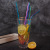 Collapsible Stainless Steel Straw Stainless Steel Straw Bubble Tea Colorful Suit