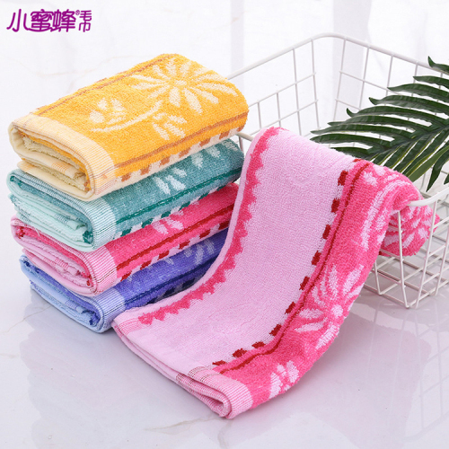 14 stalls cotton yarn-dyed towel one flower pattern bee towel item no： 301