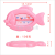 Manufacturers direct cartoon fish - shaped thermometer baby bath thermometer wet and dry indoor thermometer