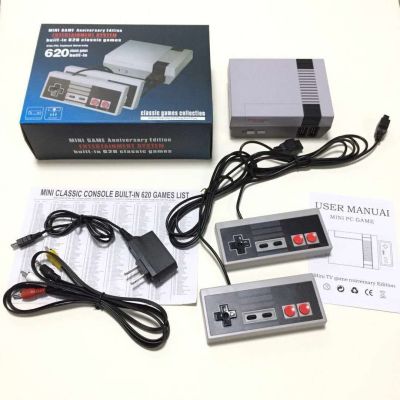 Mini NS.FC HD TV 8-bit game Console Red and White with 600 build-in 620 SUP168 Dual retro