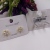 S925 silver needle  small earring copper plated genuine gold set 4A zircon simple fashion high quality jewelry
