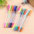 Creative Stationery Supplies Simple Plastic Insert Color Ballpoint Pen 12 Color Pvc Bag Factory Wholesale 583 Color