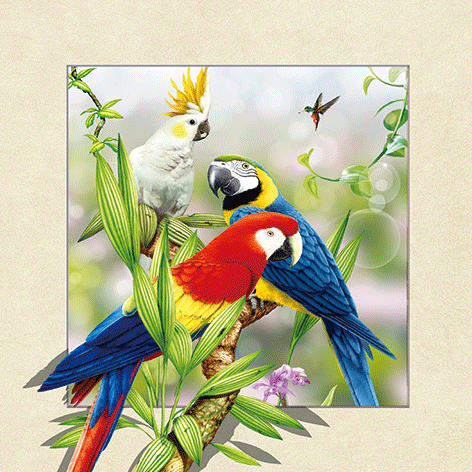 Factory Direct Sales 3D 5D Three-Dimensional Painting Vintage Car Parrot Animal Currently Available May Be Graphic Customization