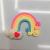 Soft pottery rainbow clouds, stars rainbow candy colored Soft pottery ornaments micro landscape ecological bottle decoration accessories