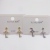 S925 silver needle key stud copper plated gold set 4A zircon simple fashion high quality accessories