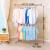 Single bar clotheshorse indoor clotheshorse floor clotheshorse folding clotheshorse stainless steel double deck clothes 