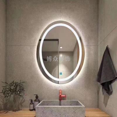 LED beauty mirror light touch switch tri-color changing size can be customized with bluetooth anti-fog function stock