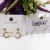 S925 silver needle star earrings copper plated genuine gold set 4A zircon simple fashion high quality accessories