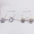 S925 silver needle crystal water diamond eardrop copper plated genuine gold set 4A zircon simple  high quality jewelry