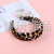 Leopard Print Color Block Spot Pattern Multi-Color Fabric Versatile Bow Headband Hair Accessories Hair Hoop Factory Spot Direct Sales