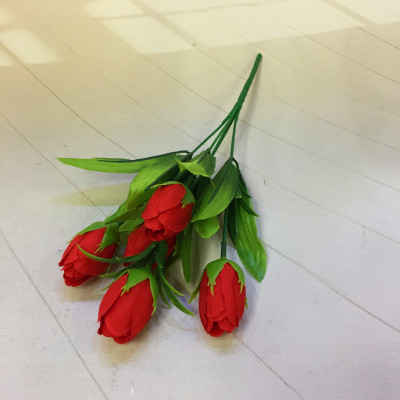 Manufacturers direct 5 happiness bud imitation artificial flowers